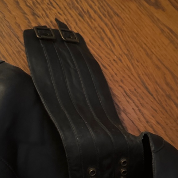 Jeffrey Campbell Black Wedge Shoes with Buckle Detail - Picture 7 of 9